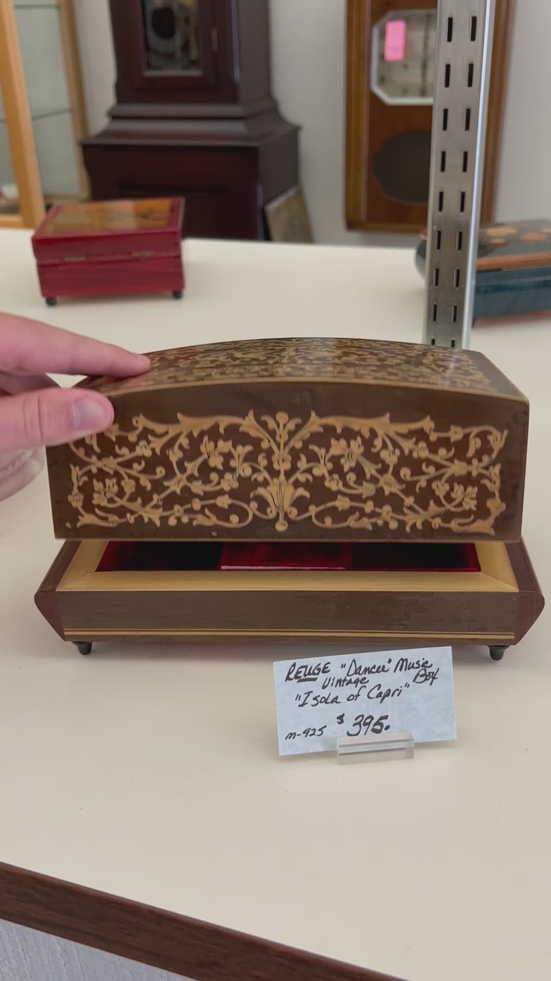 VINTAGE REUGE 'DANCER' MUSIC BOX - ISOLA OF CAPRI – McGuiresclocks