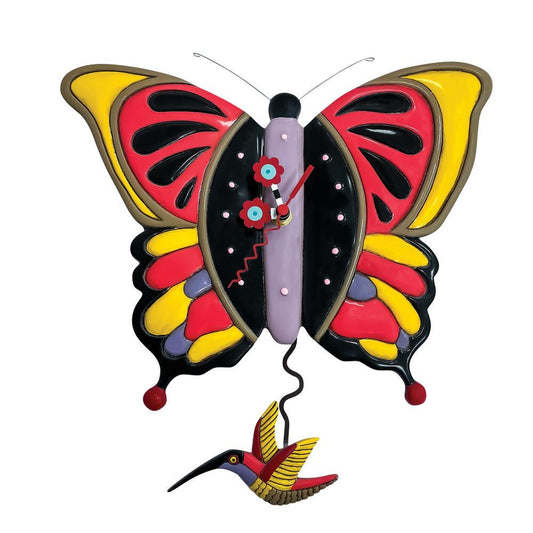 Allen Designs - FLUTTERBY THE BUTTERFLY CLOCK