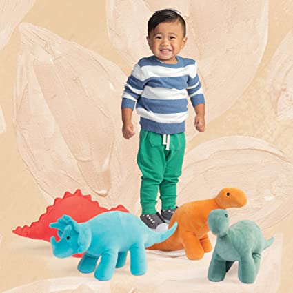Manhattan Toy - GUMMY VELVETEEN STEGOSAURUS DINOSAUR STUFFED ANIMAL
