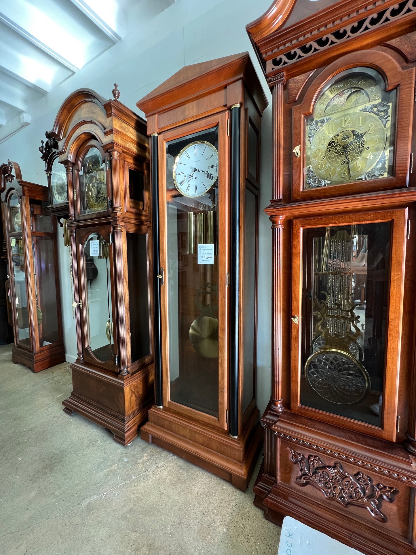 Ethan Allen - VINTAGE CONTEMPORARY GRANDFATHER CLOCK