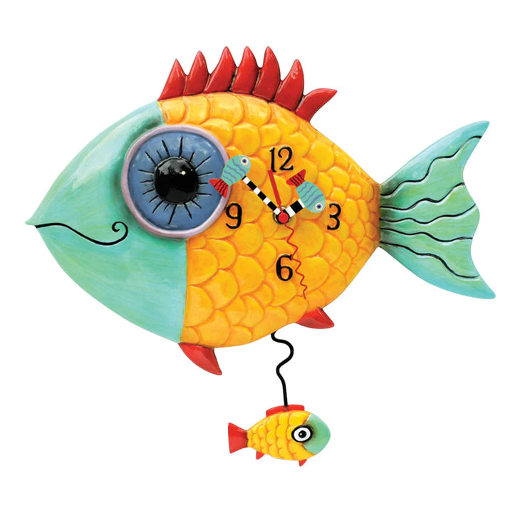Allen Designs- WIDE EYED FISHY CLOCK