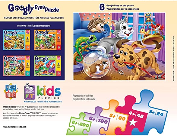 MasterPieces - PETS GOOGLY EYES (48 PC PUZZLE)