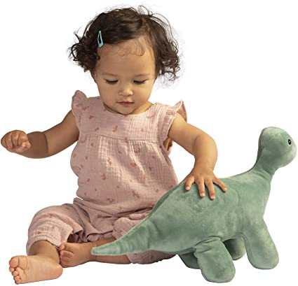 Manhattan Toy -STOMPER VELVETEEN BRONTOSAURUS DINOSAUR STUFFED ANIMAL