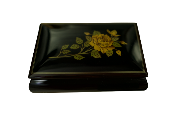 Inlaid Sorrento Italy Music Box Romance By Reuge - "Love Me Tender" Tune