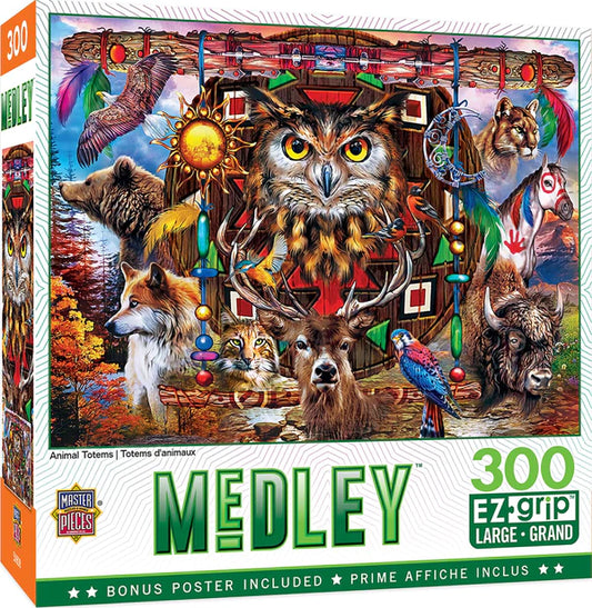 MasterPieces - ANIMAL TOTEMS (300 PC PUZZLE)