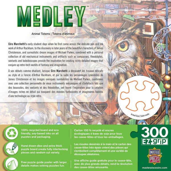 MasterPieces - ANIMAL TOTEMS (300 PC PUZZLE)