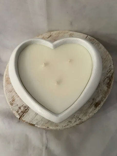 Houston Candle Company - CEMENT HEART CANDLE