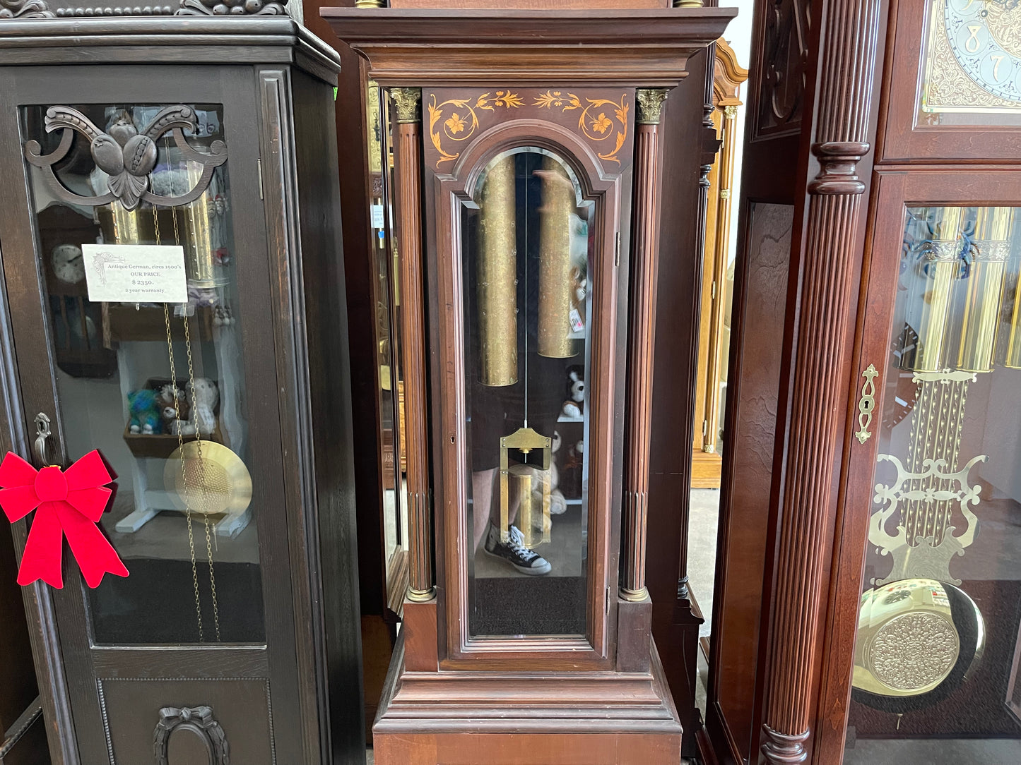 Thomas B Cardwell - ANTIQUE ENGLISH TALL CASE GRANDFATHER CLOCK