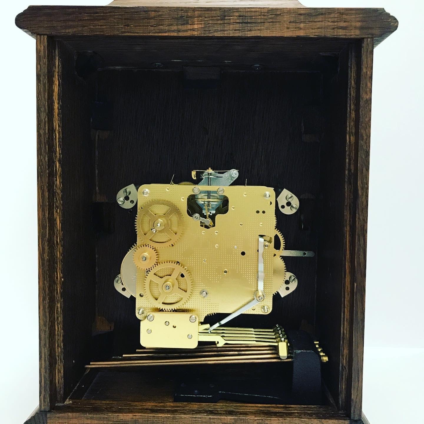 LINDEN OAK BRACKET CLOCK Vintage Clocks McGuiresclocks 