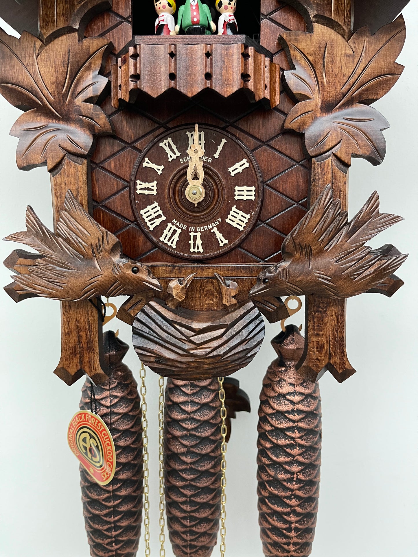 Anton Schneider - 8 DAY FEEDING BIRDS CUCKOO CLOCK - 8TMT176/9
