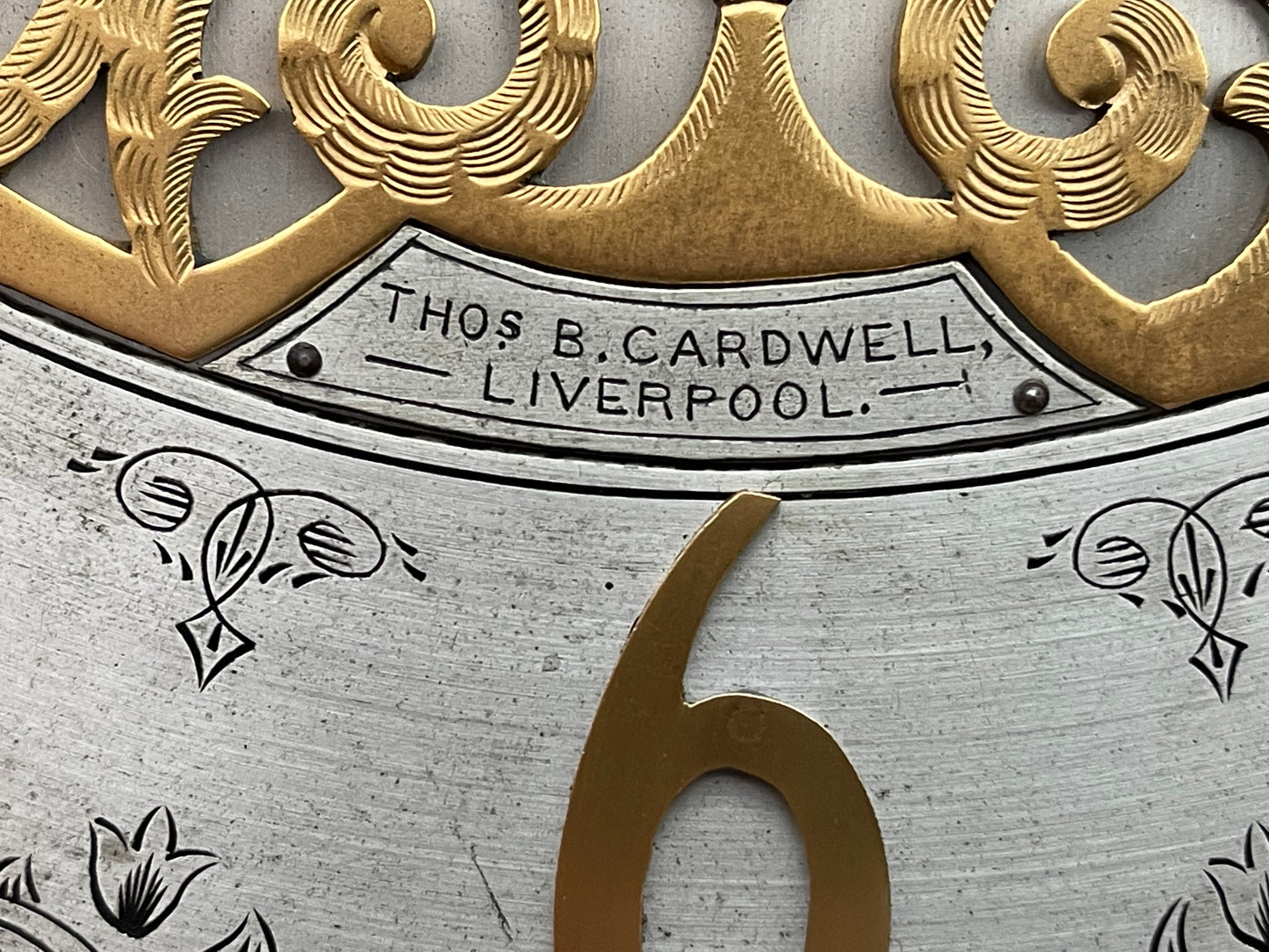 Thomas B Cardwell - ANTIQUE ENGLISH TALL CASE GRANDFATHER CLOCK