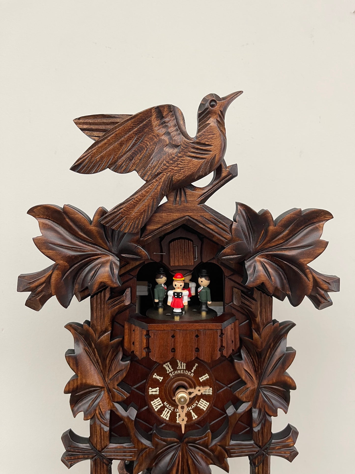 Anton Schneider MT6100/9 CARVED MUSICAL 1 DAY CUCKOO CLOCK