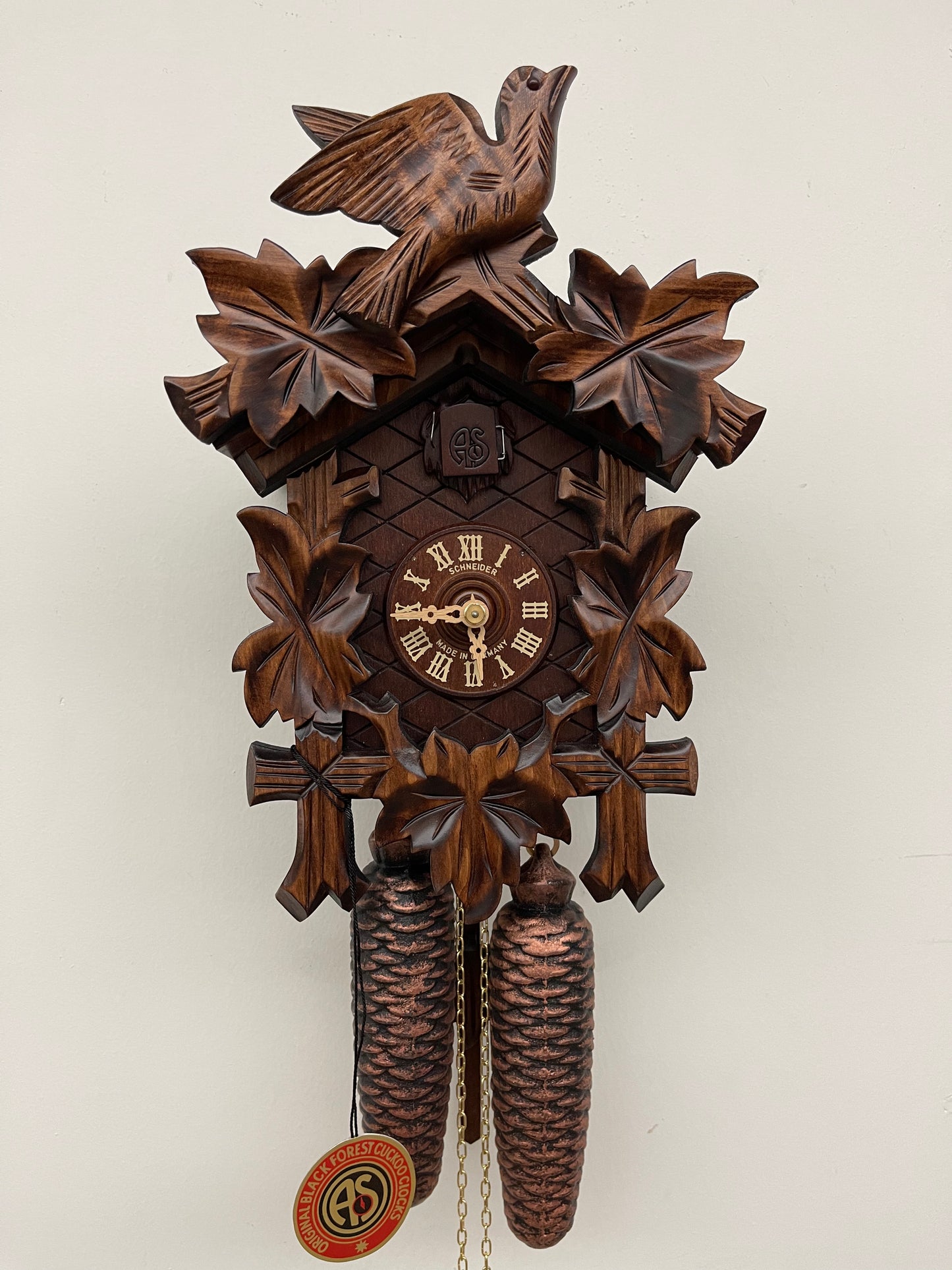 Anton Schneider - 5 LEAF GERMAN CUCKOO CLOCK - 8T90/9 8 DAY