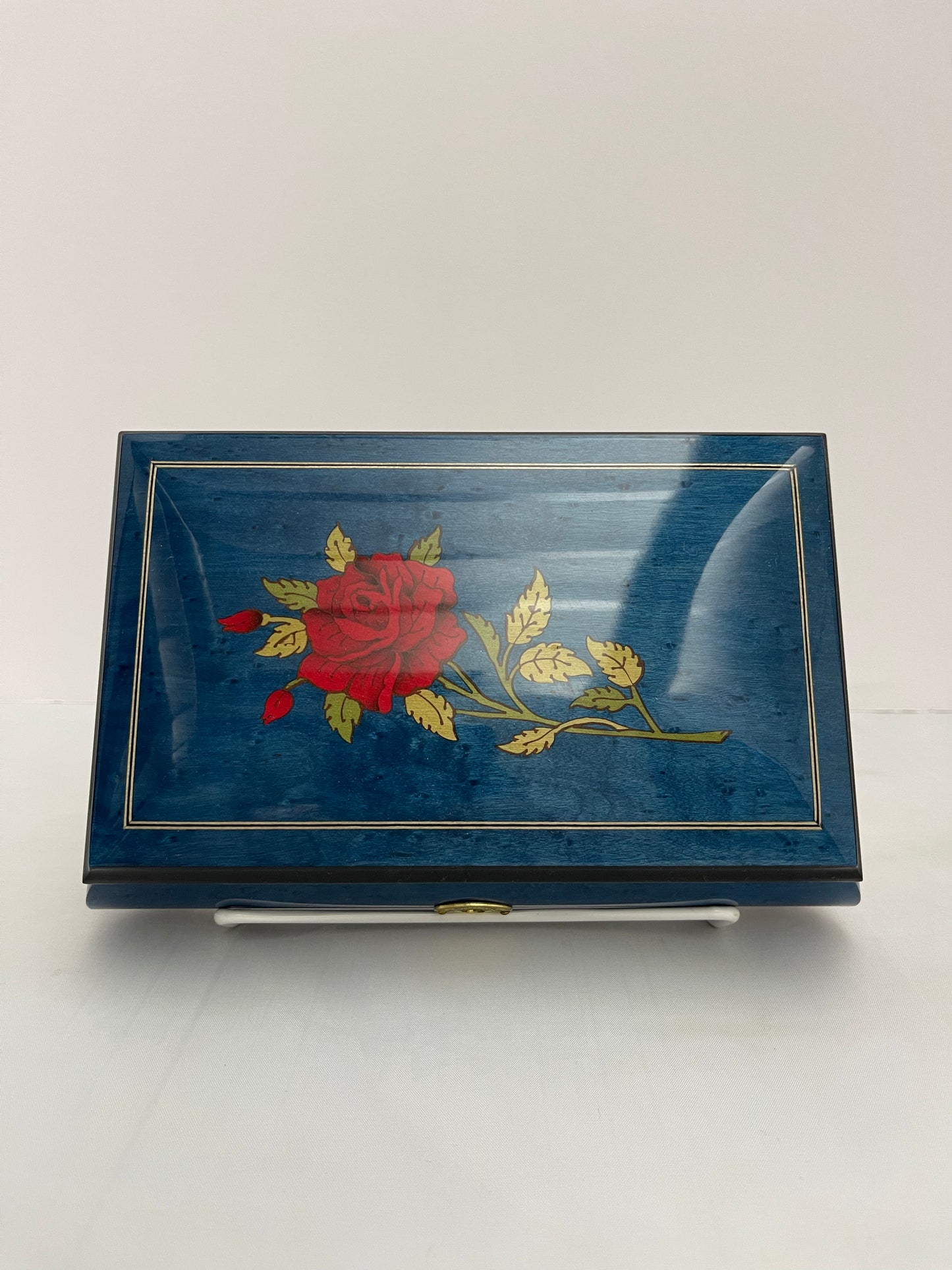 Inlaid Sorrento Italy Music Box Collectible Reuge "Feelings" Tune