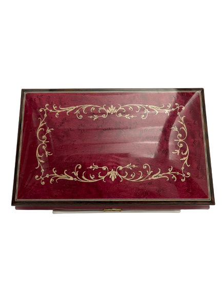 Inlaid Sorrento Italy Music Box Collectible Reuge "Minuet by Mozart" Tune