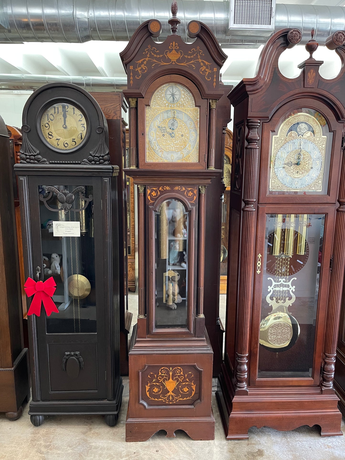 Thomas B Cardwell - ANTIQUE ENGLISH TALL CASE GRANDFATHER CLOCK