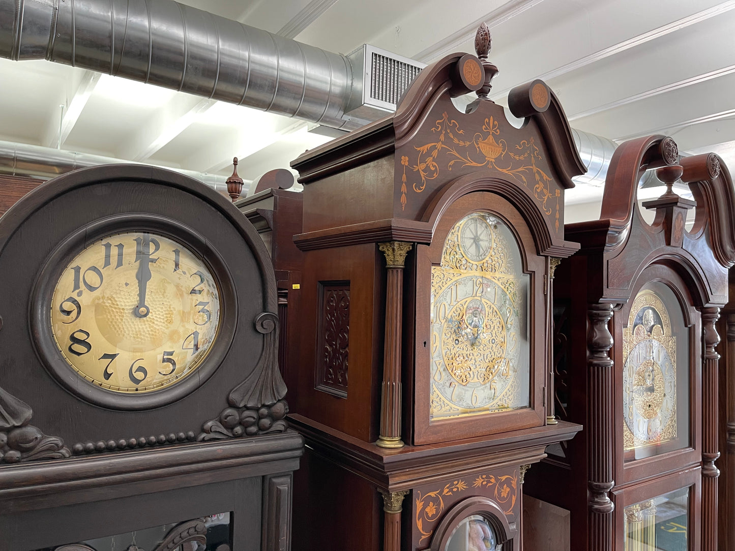 Thomas B Cardwell - ANTIQUE ENGLISH TALL CASE GRANDFATHER CLOCK