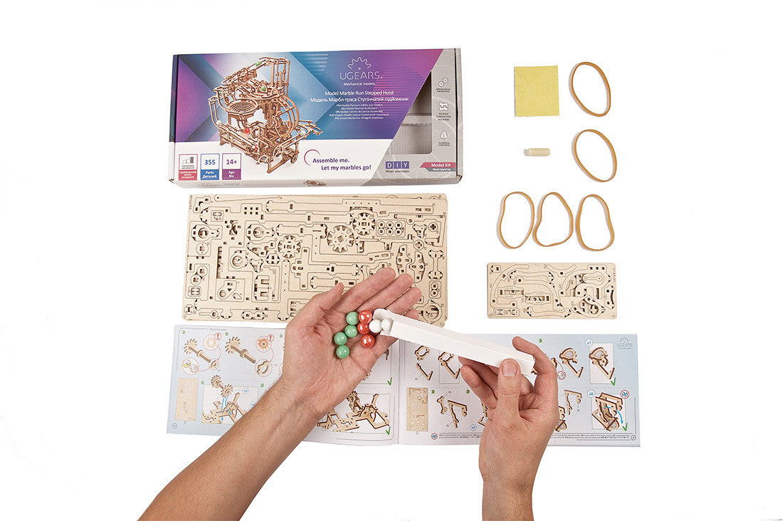 UGears - MARBLE RUN STEPPED HOIST